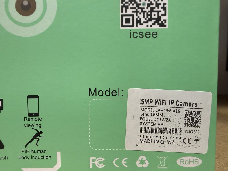 Set 2 Camere supraveghere WiFi rotative AI pentru exterior 5MP, ICSee, albă, Oferta!