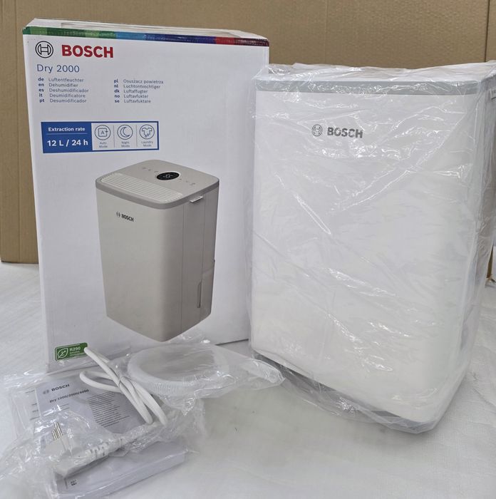 Влагоуловител/ Обезвлажнител Bosch Dry 2000, 12 литра на ден, до 24 кв.м