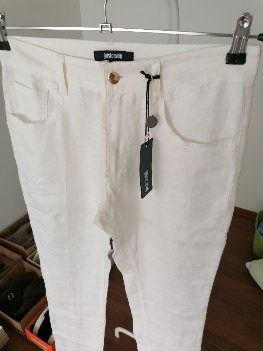 JUST CAVALLI Мъжки ленен панталон