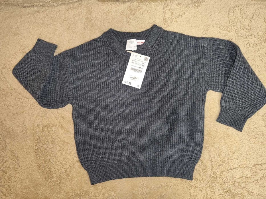 15лв Пролетна ПРОМОЦИЯ! ZARA, НОВ детски пуловер