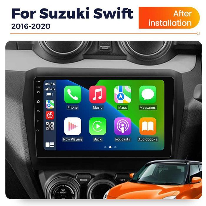 NAVIGATIE Android 14 Suzuki Swift 2016-2020 1/8 Gb Waze CarPlay CAMERA