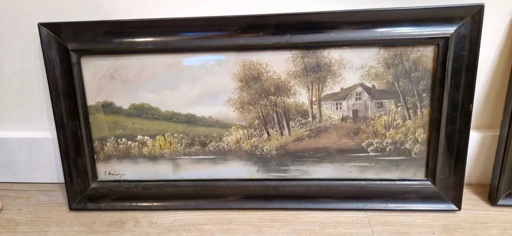 Четири Стари картини от автор с подпис