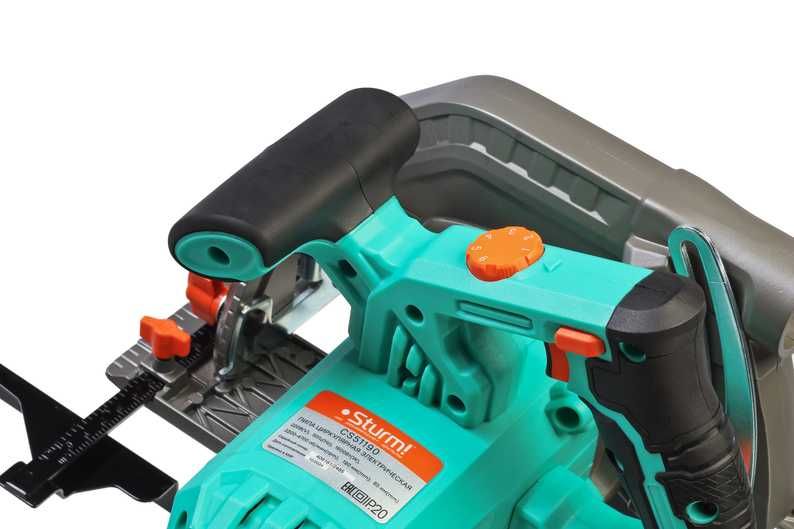 Дисковая циркулярная пила Дск190мм, 160Вт,Пропил 65мм,Пл.Пуск,ЭлктБлк.