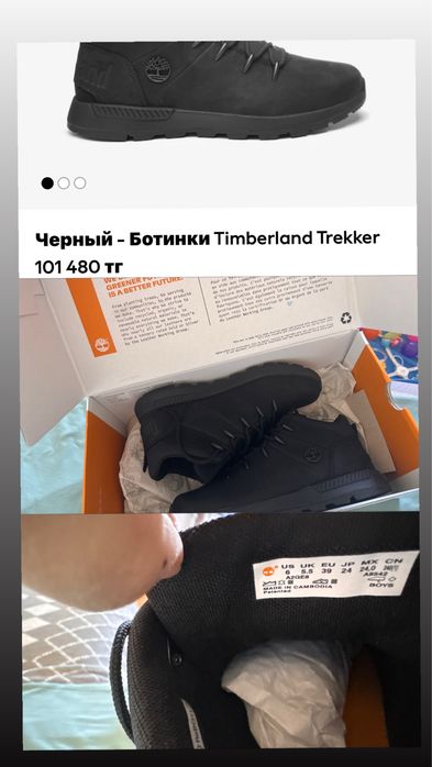 брендовые ботинки Timberland Trekker