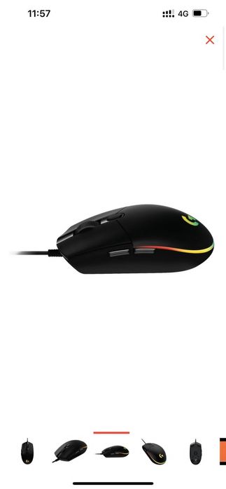 Мышь Logitech G102 Lightsync черный