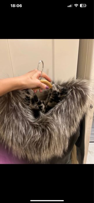 Geaca din piele naturala cu doua fete