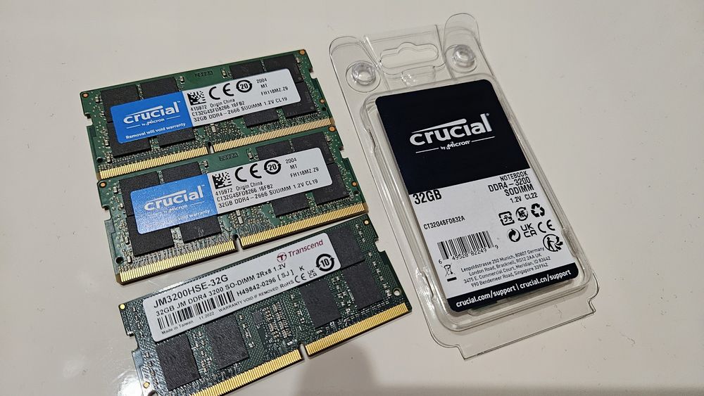 32 GB DDR4 SODIMM Ram памет