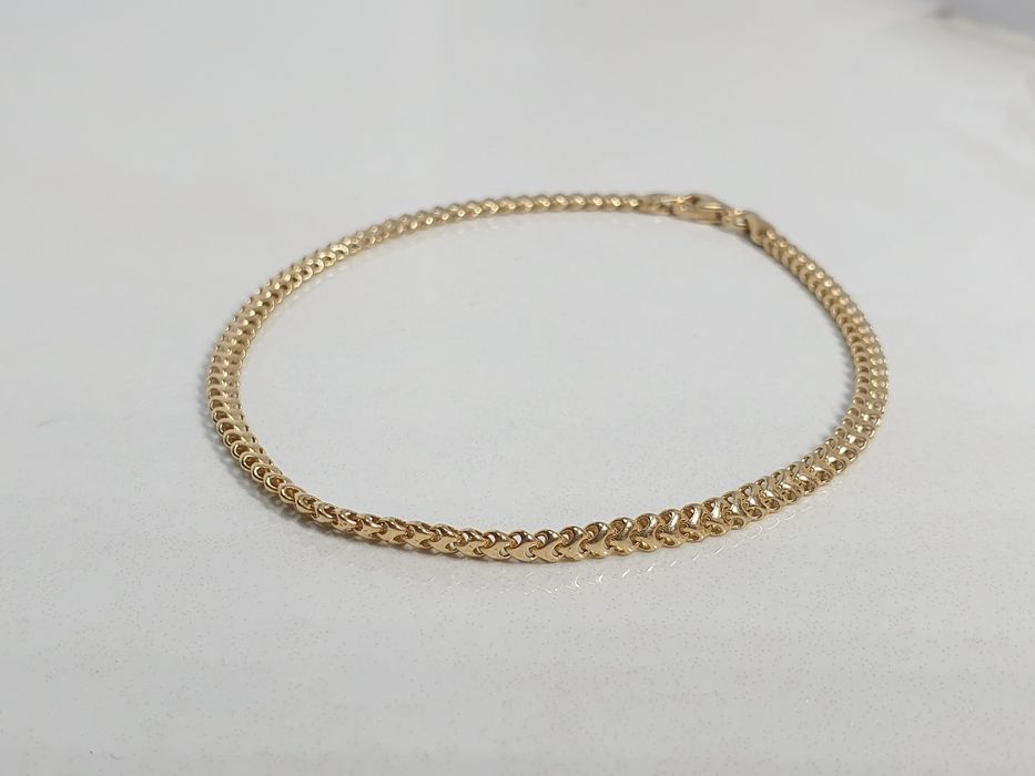 Brățară elegantă din aur galben de 14K – lungime 20 cm, gramaj 2,88 g