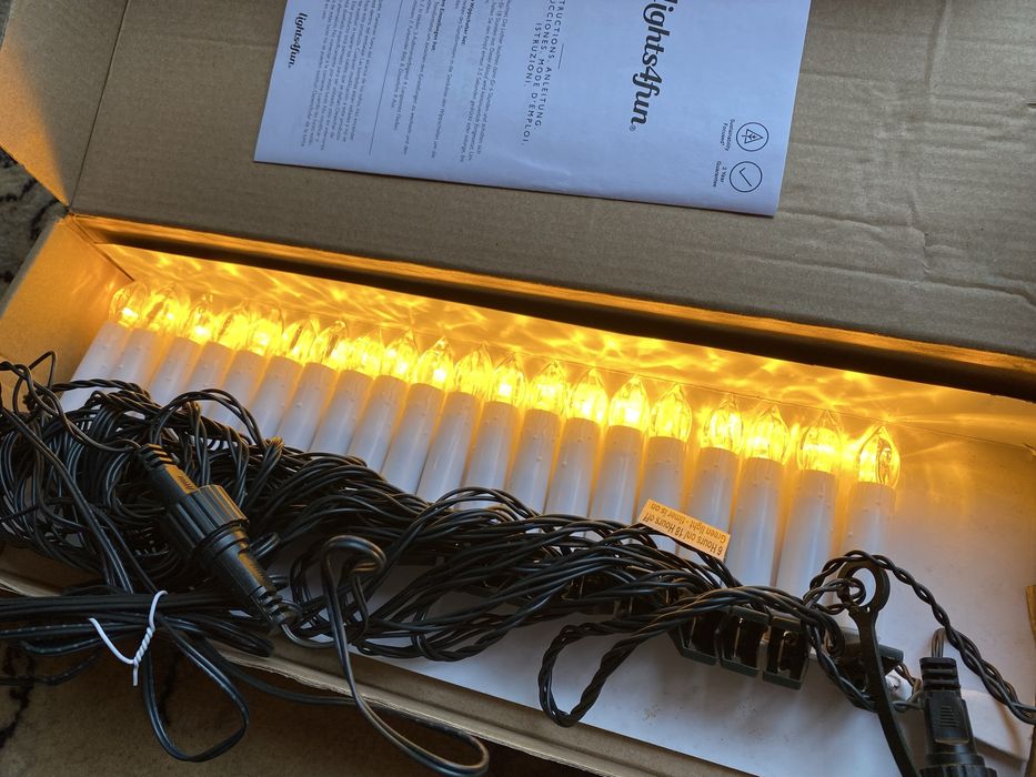 Instalatie brad 20 lumanari led noua