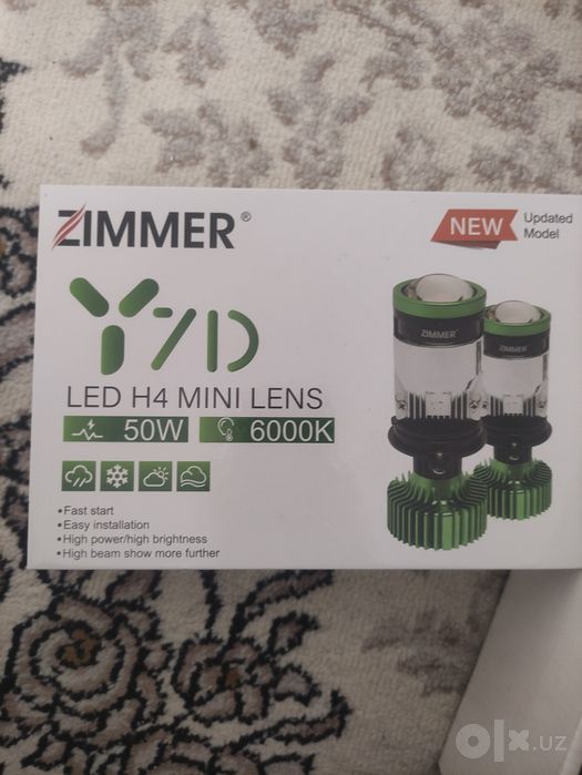 Zimmer Led H4 yengi ishlatilmagan  spark mafon ramka glushitel nasadka