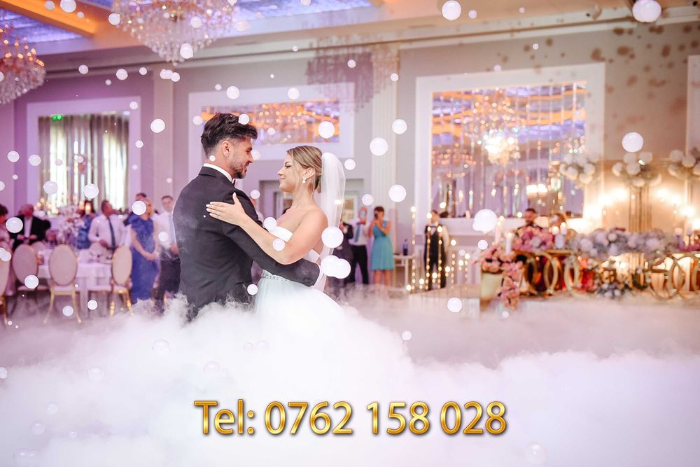 Baloane cu fum, gheata carbonica, artificii, foto, video, cabina foto