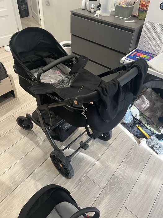Коляска luxmom черная
