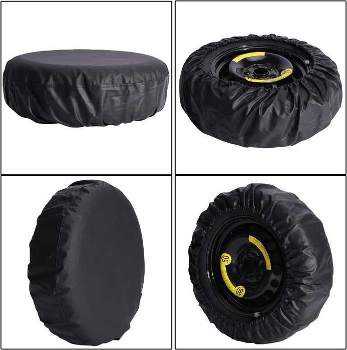 Калъф кожен за резервна гума на джип - 15"/16"цола*