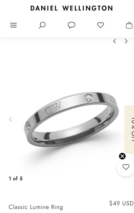 Кольцо от Daniel Wellington