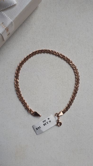 браслет красный золото, Росия завод. 585-п, 2.28-грам,