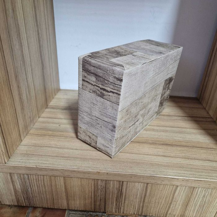 Set 7 cutii decorative care imita lemnul, 22.5x15x8 cm