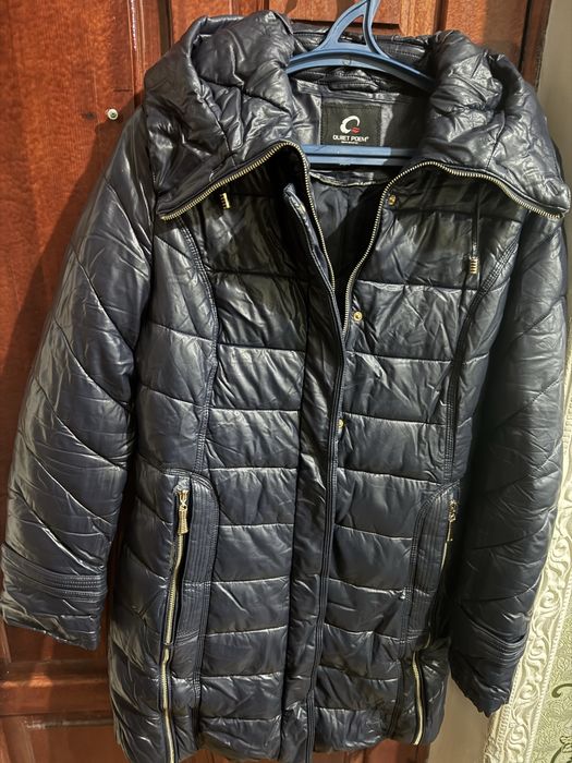 Турецкий тёплая куртка экокожа