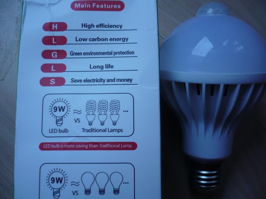 Фито , глина и  LED лампа +сензор за движение