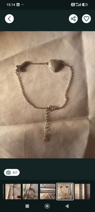 Елегантен комплект Swarovski – колие и обеци | Подарък сребърна гривна | 45 €