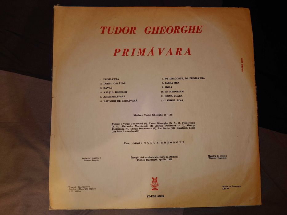 Discuri vinil [Tudor Gheorghe, etc.]