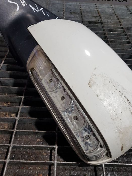 Oglinda stanga Hyundai Santa Fe 2 Facelift 2009 - 2012 4 Usi ALB 3M VANILLA WHITE (693) ...