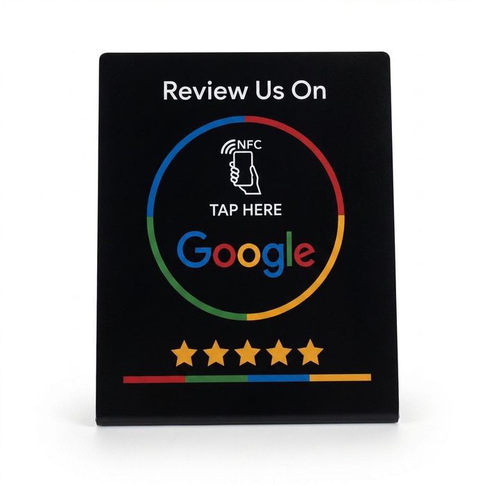 Стойка за NFC Google Ревюта ( Безконтактни отзиви за секунди )