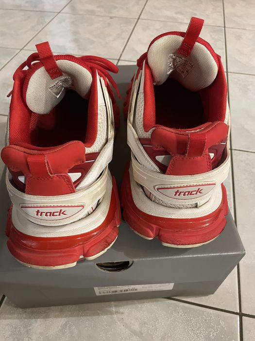 Balenciaga track white/red оригинални