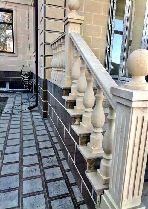 Гранит, Травертин, Ступени, Балясины, Бордюры