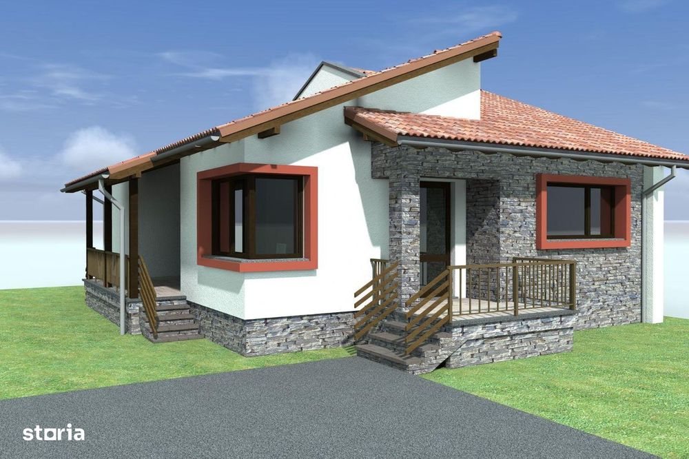 Casa noua single, 9 arii teren,  4 camere, gard, pivnita  Livezeni