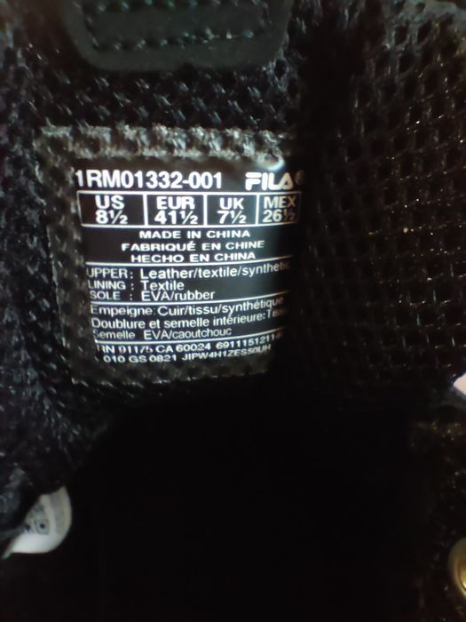 Ghete negre Fila originale