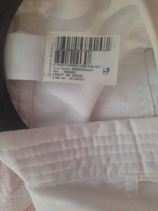 Costum și centura  karate  marimea 150