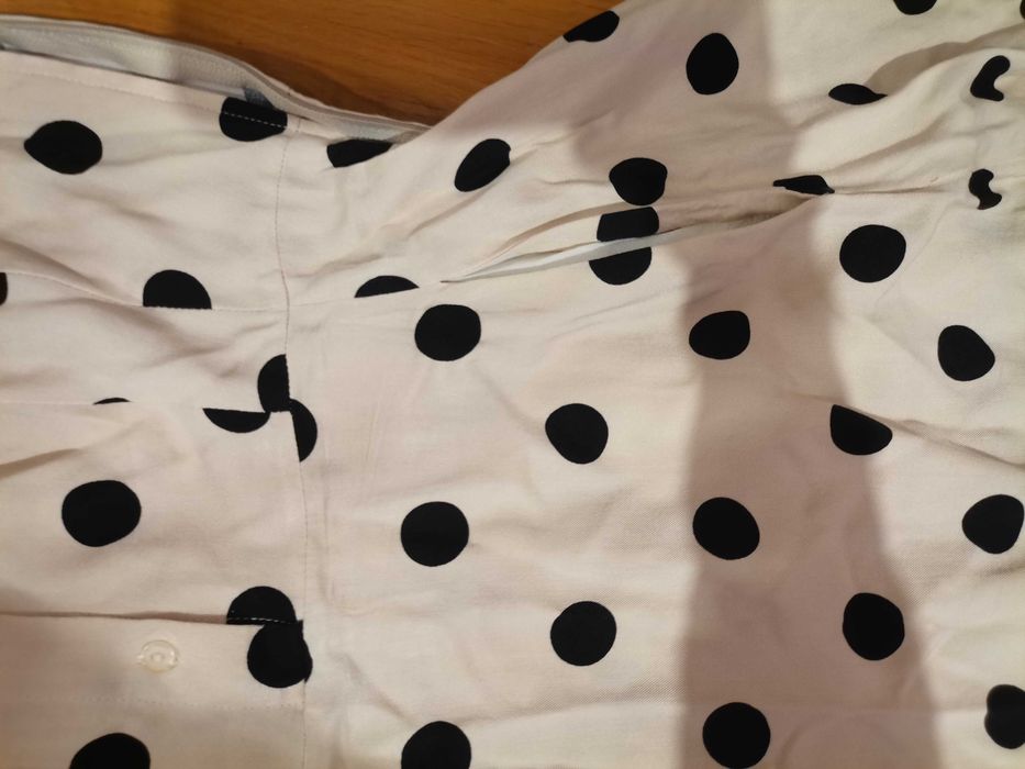 Rochie crem cu buline