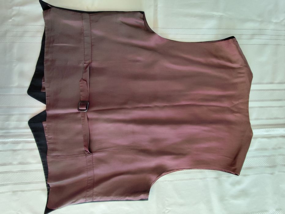 Vestă dungi  bărbați cu lână -XL