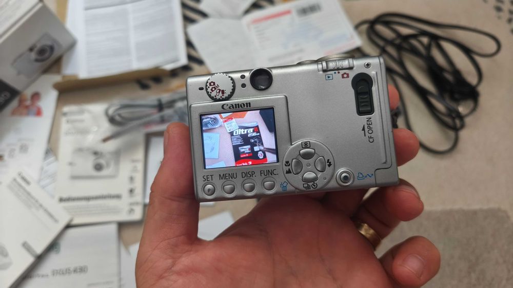 Aparat foto Canon IXUS 430 – complet, Made in Japan, de colectie ...
