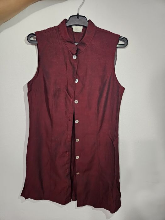 Rochie tip cămașă TREND burgundi