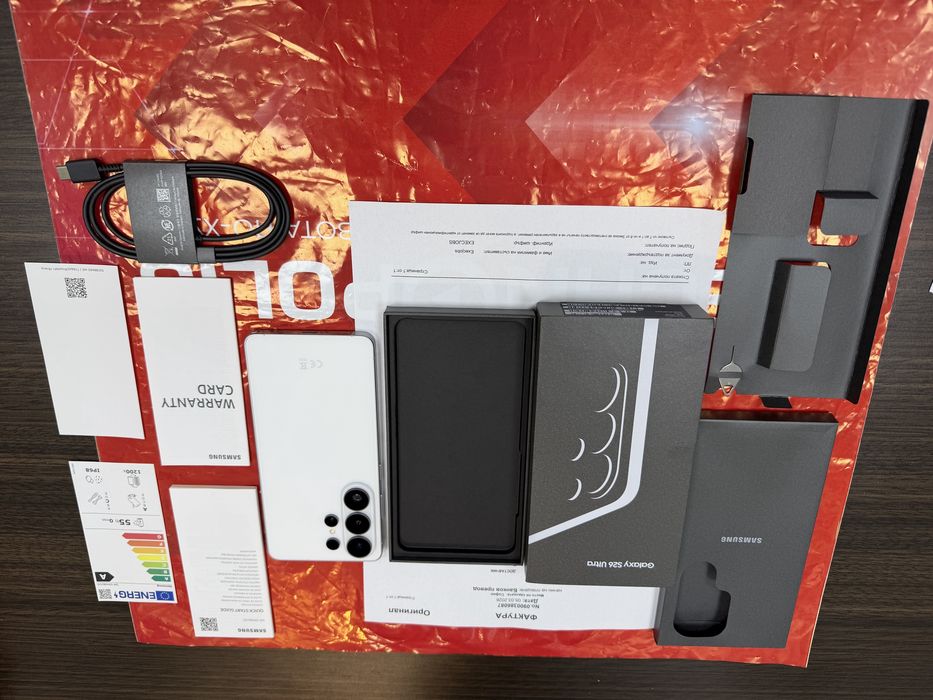 КАТО НОВ 512GB Samsung S26 Ultra Гаранция Technopolis 2026г. Black