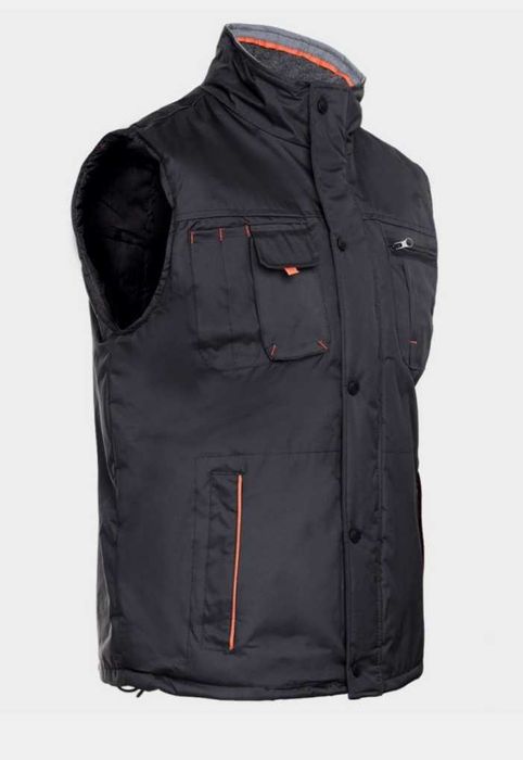 Ватиран работен елек. Размер XXL. Водо и студозащитен. Нов.