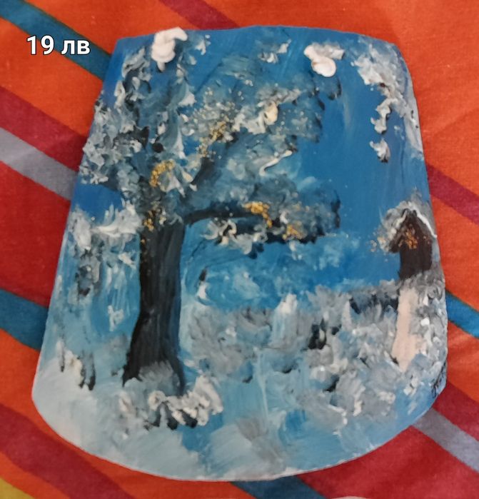 Ръчно рисувани малки керемидки