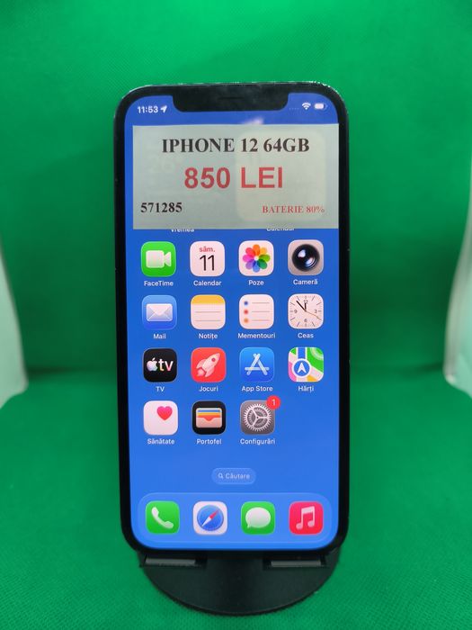 Iphone 12 64GB 80% bat•Amanet Lazar Crangasi•57128
