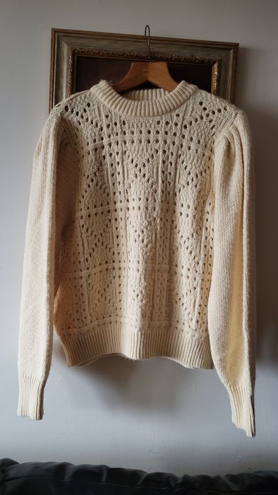 Pulover Mango cu mâneci bufante, nou cu etichetă