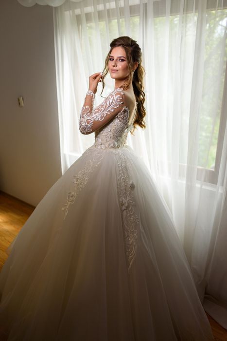 Rochie de mireasă, stil prințesă, XS
