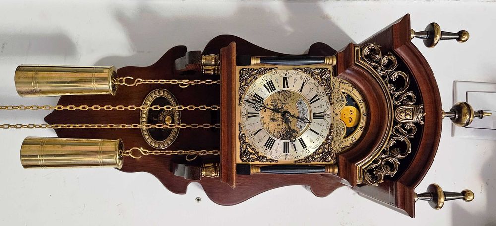 Ceas de perete cu pendula si 2 greutati Wuba - Warmink