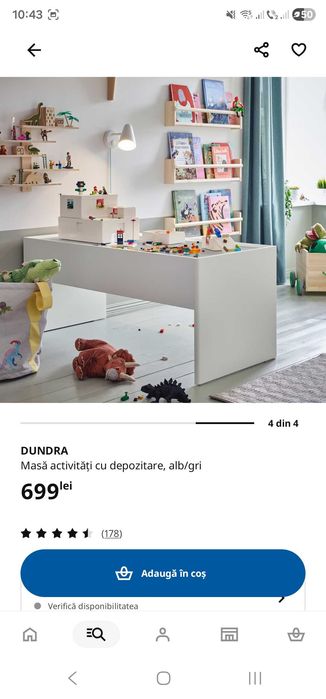 Masa activitati cu depozitare IKEA