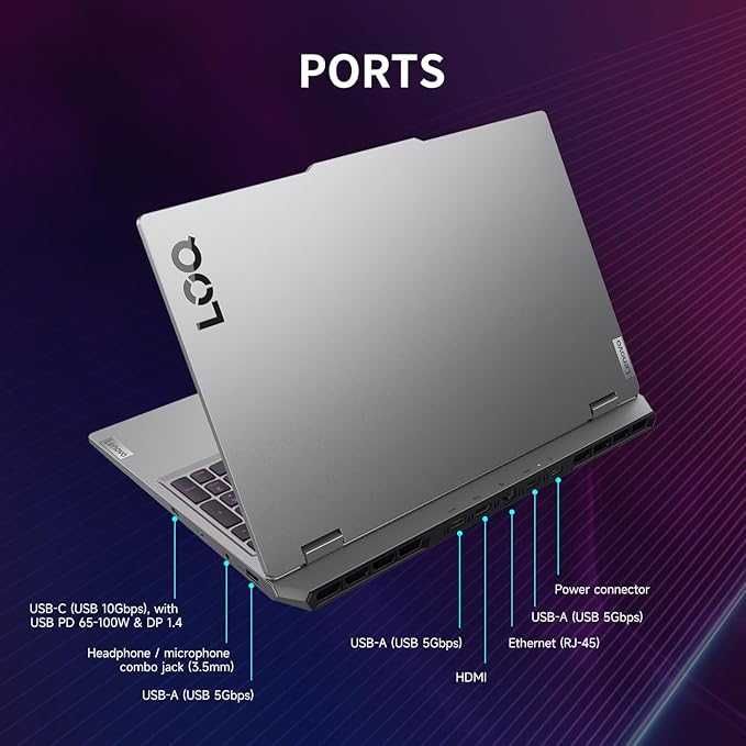 Lenovo LOQ 15IRX10, Intel Core i7 13650 HX, 16GB, RTX 5060, SSD 512GB