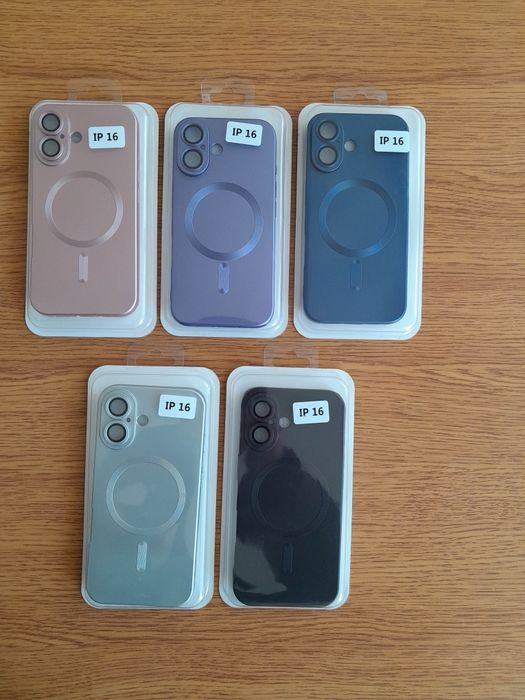 MagSafe кейс със стъклен протектор на камерата за iPhone16,Pro,Pro Max