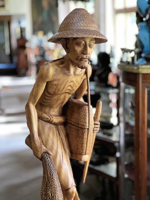 Sculptură Lemn *** vintage / antic / vechi / retro ***