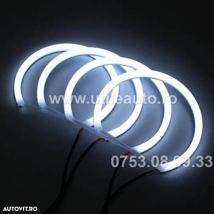 Kit Angel Eyes Cotton DRL Bmw E46 Far Fara Lupa / Far Cu Lupa NOI