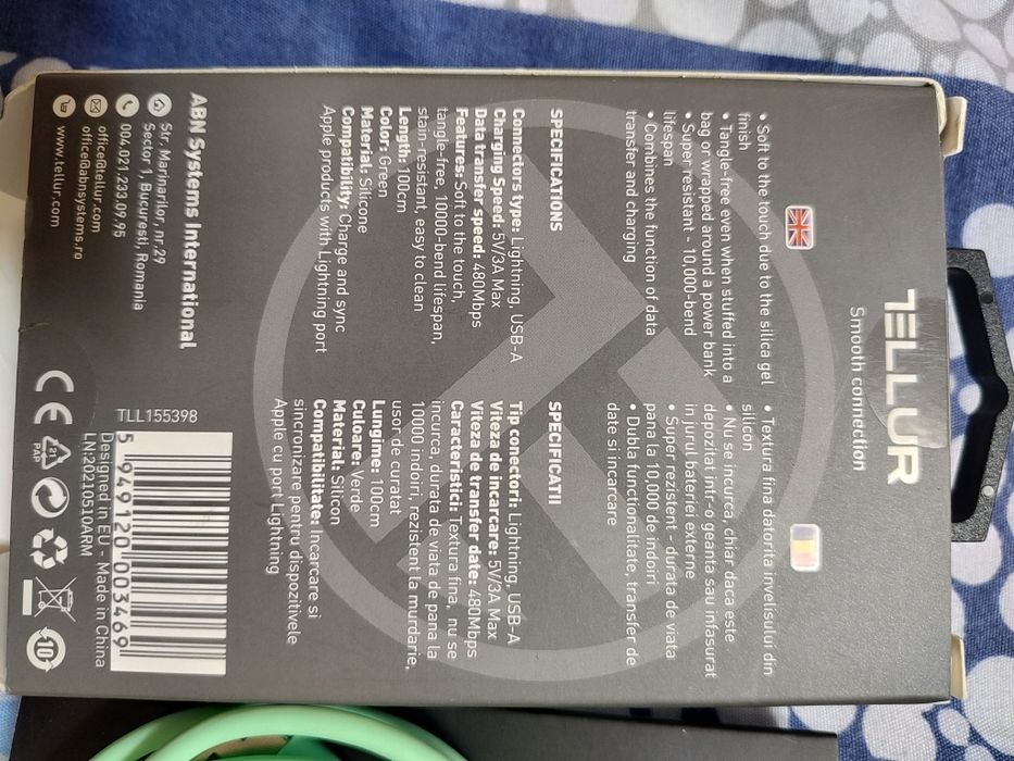 Cablu iPhone cu port Lightning