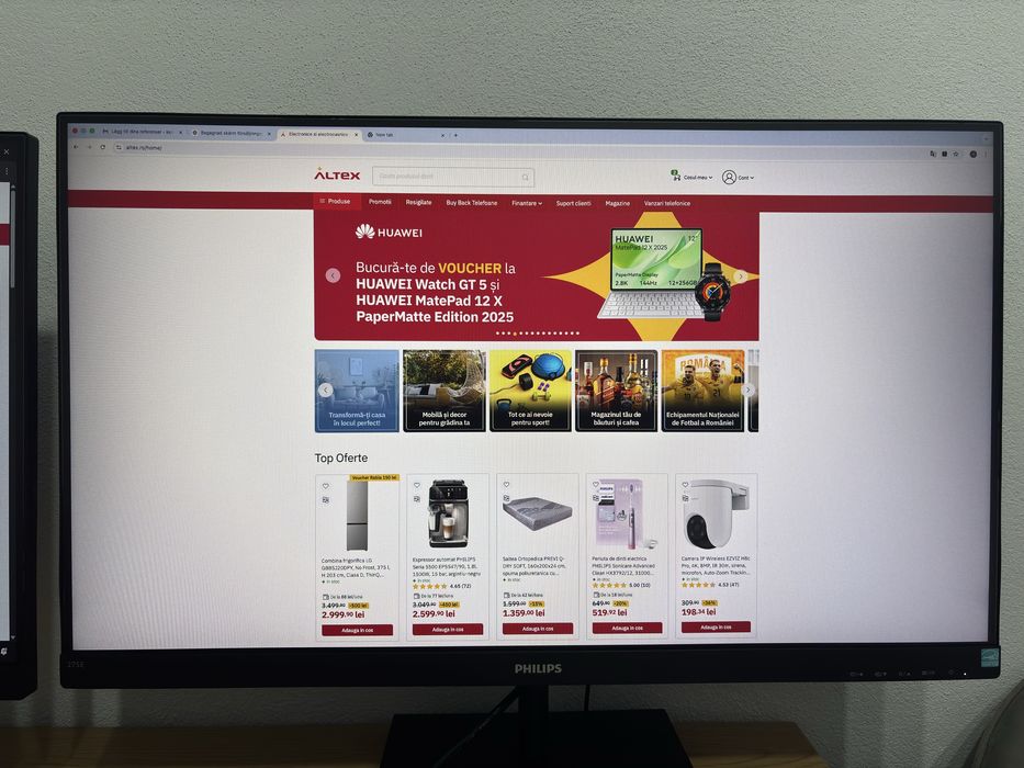 Monitoare 27” QHD (2K) IPS Philips – stare foarte bună