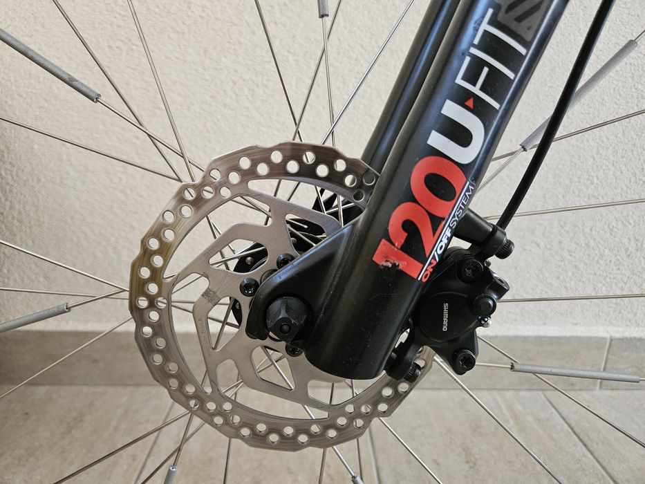 Bicicleta MTB drumetie, suspensie integrala, 27.5",  frane hidraulice Shimano, cadru aluminiu